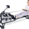 MaxKare Water Rower Foldable Rowing Machine