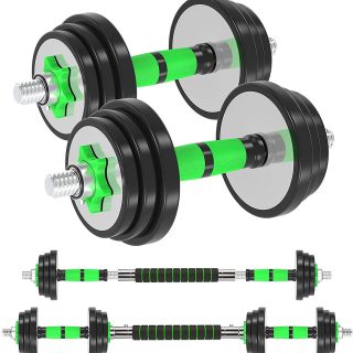HLHOME Adjustable Dumbbell & Barbell