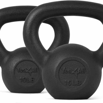 Yes4All Powder Coated Kettlebell Set