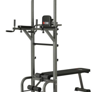 Kicode Power Tower Dip Station with Flat Bench Review