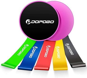 Dopobo Core Sliders and 5 Resistance Bands