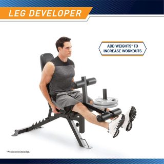 Marcy Utility Weight Bench with Leg Developer