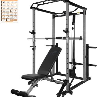 RitFit Power Cage, Home Gym System, Dip Bars, J Cups