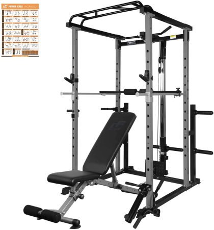 RitFit Power Cage, Home Gym System, Dip Bars, J Cups