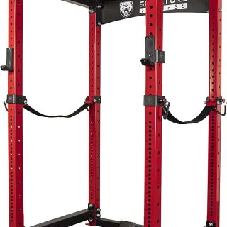 Signature Fitness SF- 3 Power Cage, Squat Rack, J-Hooks, Safety Straps