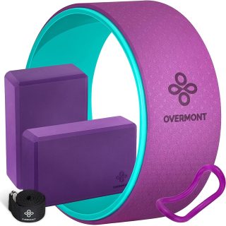 Overmont Yoga Wheel Set for Back Pain
