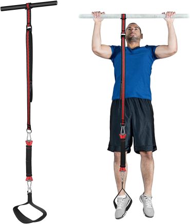 Pull Up Assistance Band with Fabric Feet, Knee Rest
