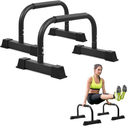 Yes4All Push Up Bars, Wooden Parallettes Bars