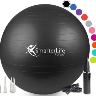 Smarterlife Exercise Ball - Yoga Ball, Stability Ball, Therapy Ball, Swiss Ball
