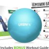 URBNFit Small Exercise Ball - For Yoga, Physical Therapy & Core Stability Workout